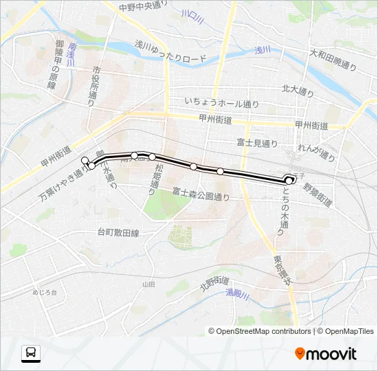 八９９ Bus Line Map