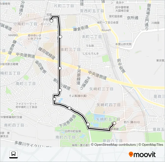 分５２ バスの路線図