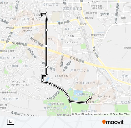 分５２ Bus Line Map