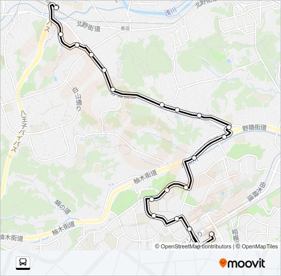 北０３ Bus Line Map