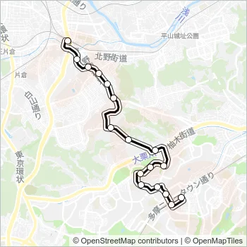 北０４ Bus Line Map