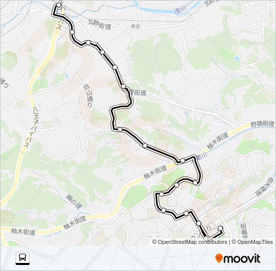 北０４ Bus Line Map
