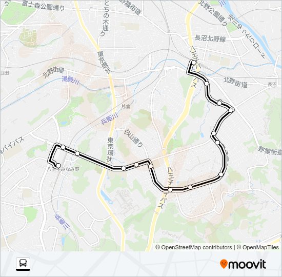 北０６ Bus Line Map