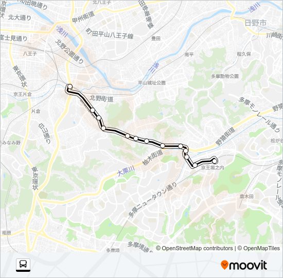 北０９ Bus Line Map
