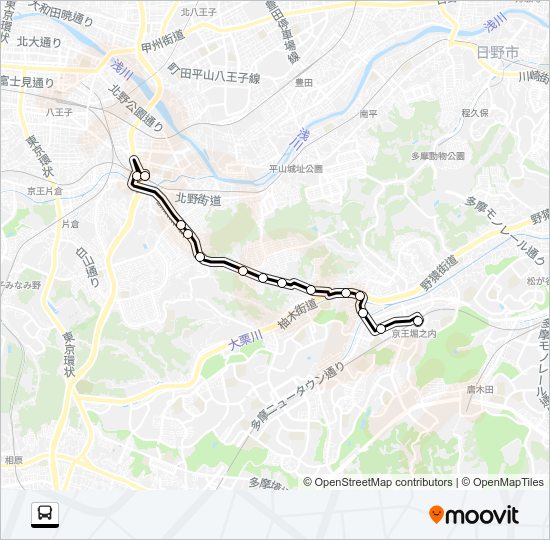 北０９ Bus Line Map
