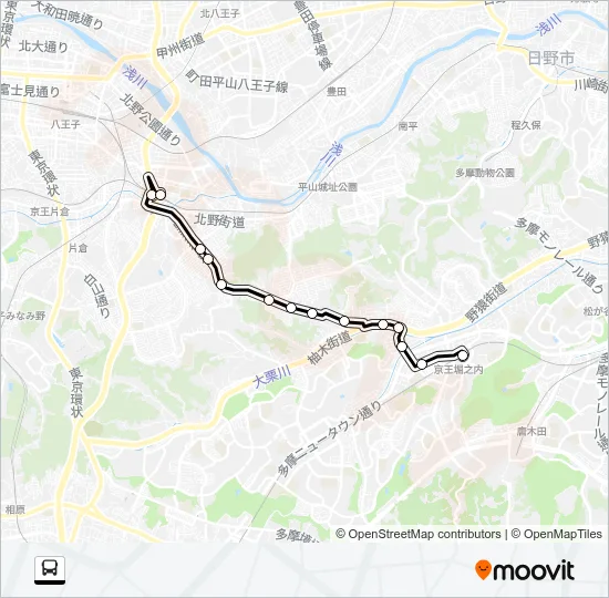北０９ Bus Line Map