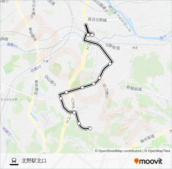 North 10 Bus Line Map