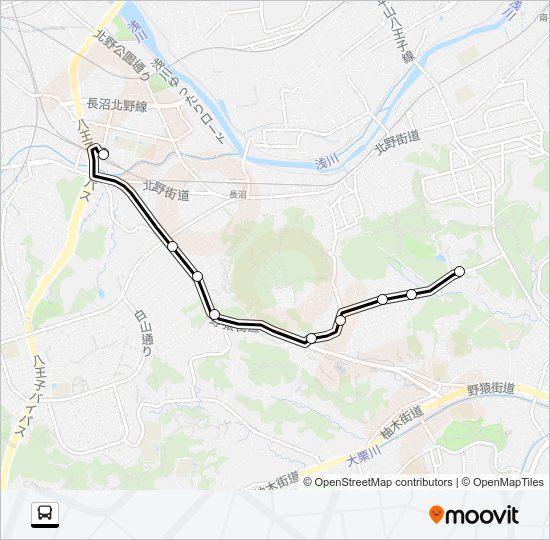 北２２ Bus Line Map