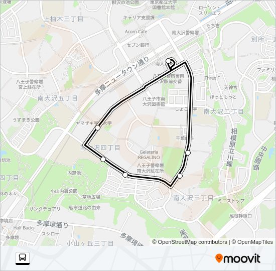 南５１ Bus Line Map