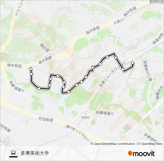 南６１ バスの路線図