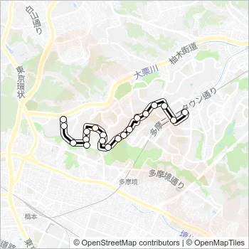 南６１ Bus Line Map