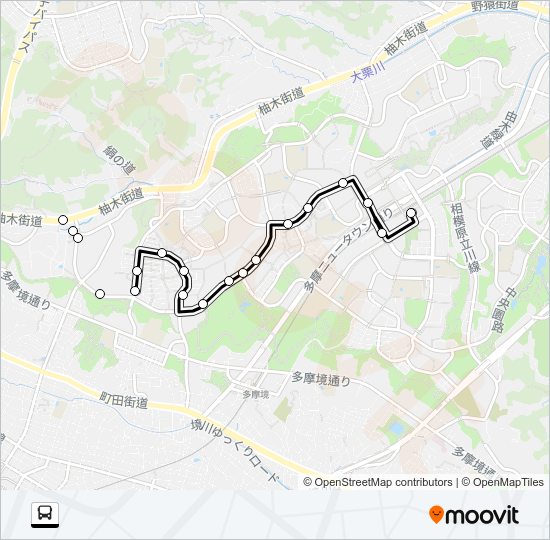 南６１ Bus Line Map