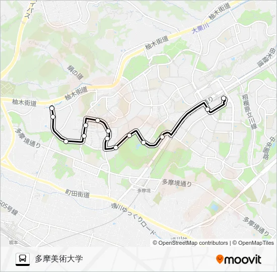 南６２ バスの路線図