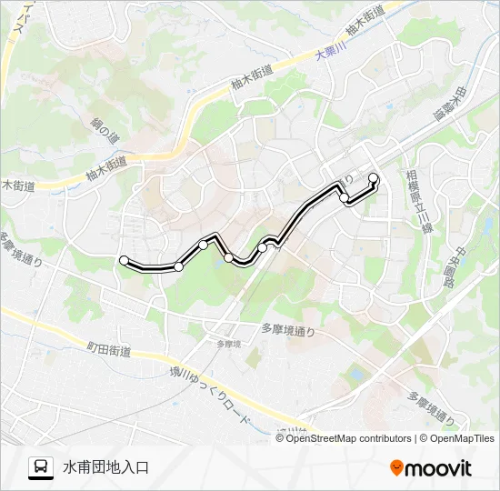 南６２ バスの路線図