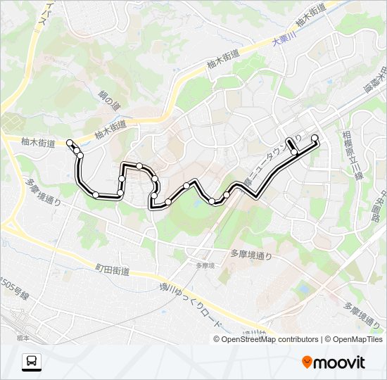 南６２ Bus Line Map