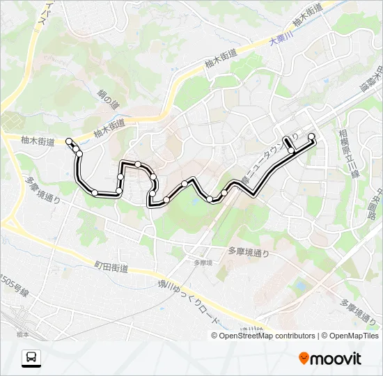 南６２ Bus Line Map
