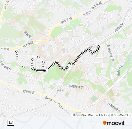 南６２ Bus Line Map