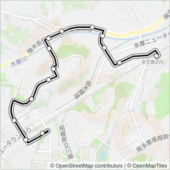 南６４ Bus Line Map