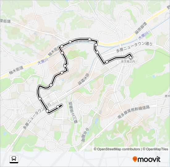 南６４ Bus Line Map