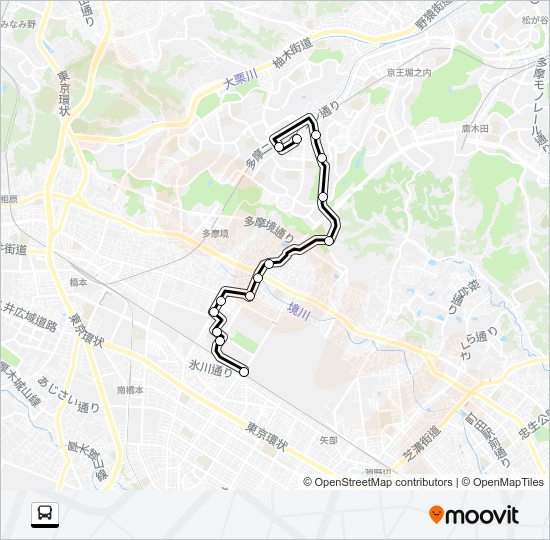 南８４ Bus Line Map