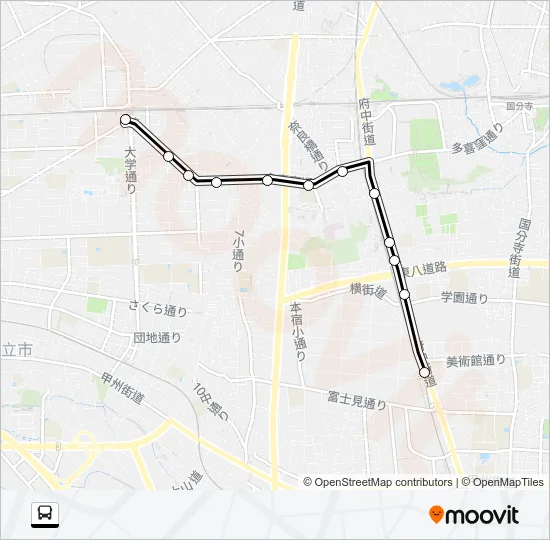 国０１ Bus Line Map