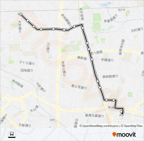 国０２ Bus Line Map