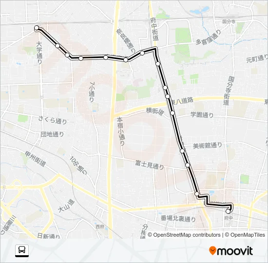 国０２ Bus Line Map