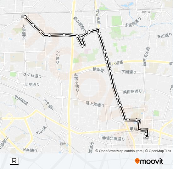 国０３ Bus Line Map