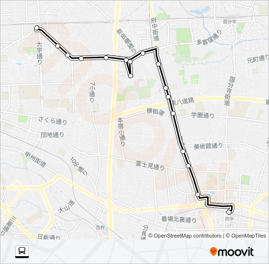 国０３ Bus Line Map