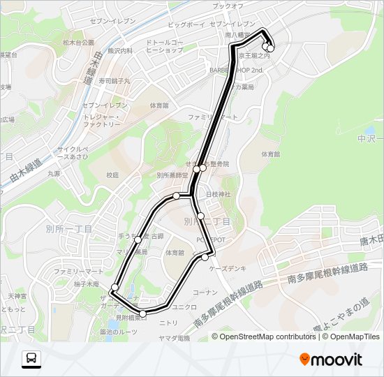 堀０１ Bus Line Map