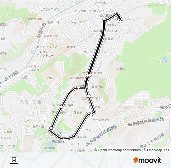 堀０１ バスの路線図