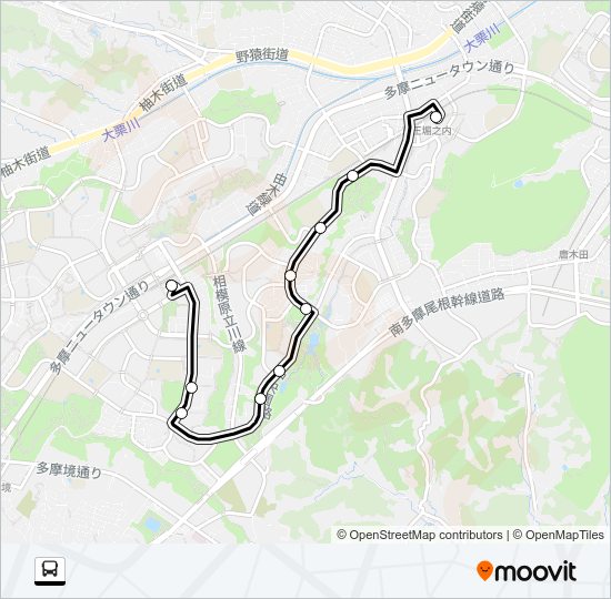 堀０３ Bus Line Map