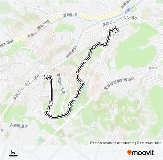 堀０３ Bus Line Map