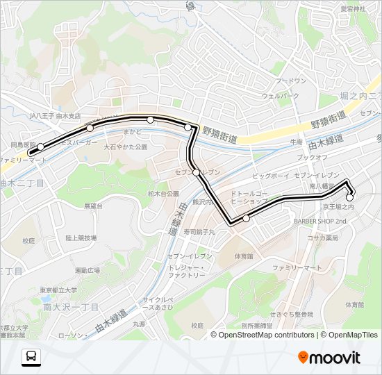 堀６４ Bus Line Map