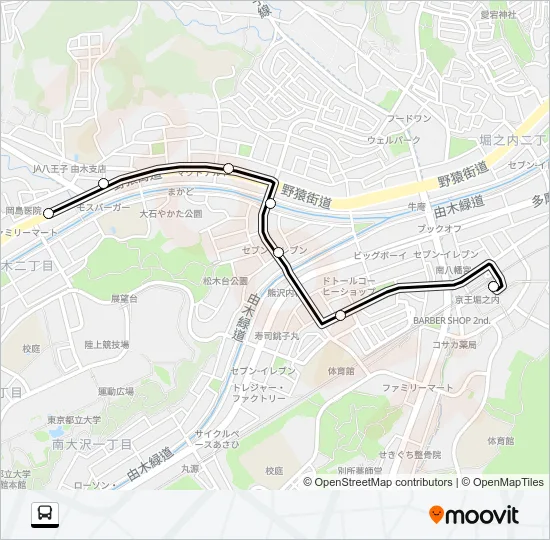 堀６４ バスの路線図