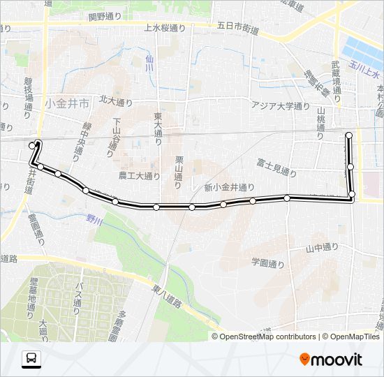 境８１ Bus Line Map