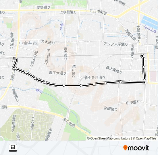 境８１ Bus Line Map