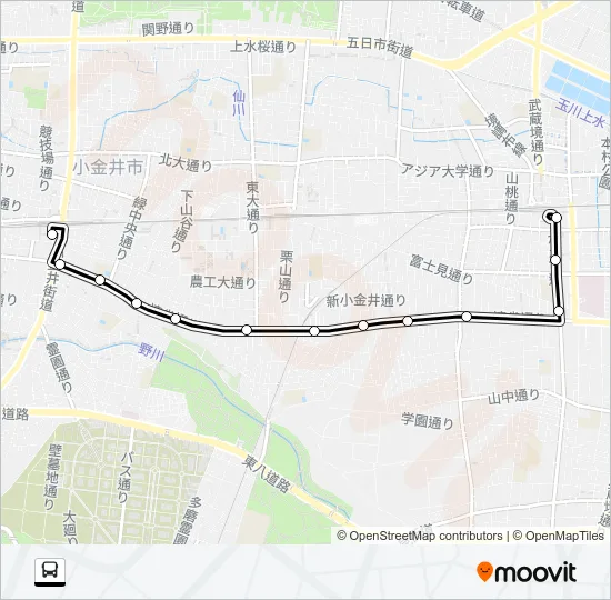 境８１ バスの路線図
