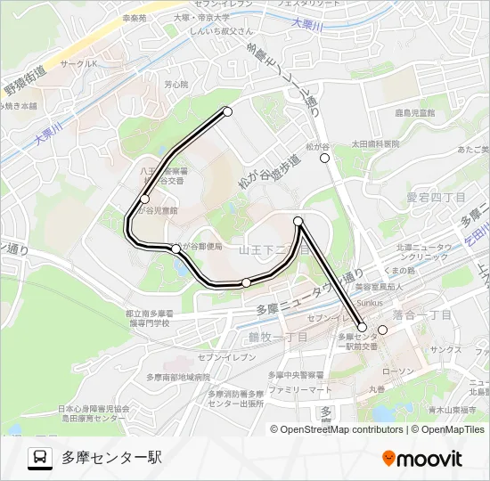 多１１ バスの路線図