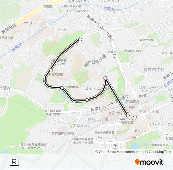 多１１ バスの路線図
