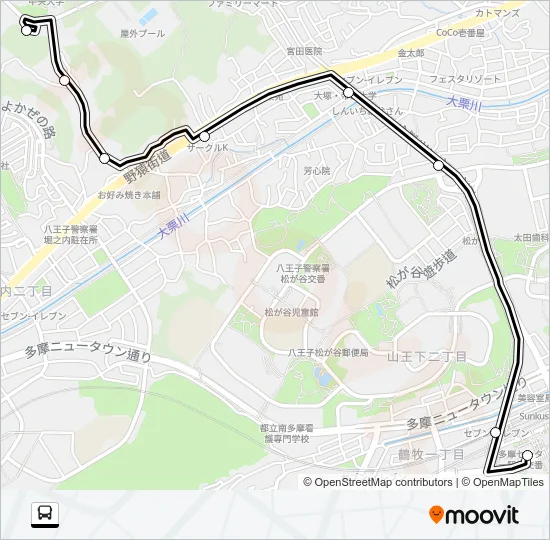 多１３ Bus Line Map