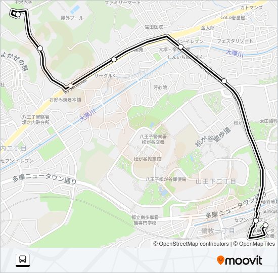 多１３ Bus Line Map