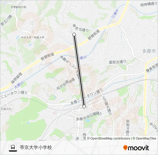 多１６ Bus Line Map