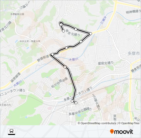 多１６ Bus Line Map