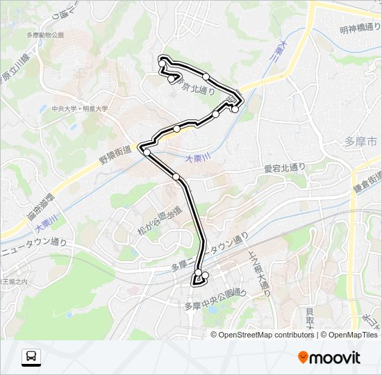 多１６ Bus Line Map