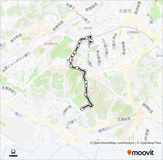 多４３ Bus Line Map