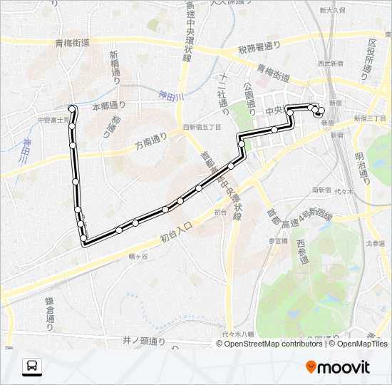 宿４１ Bus Line Map