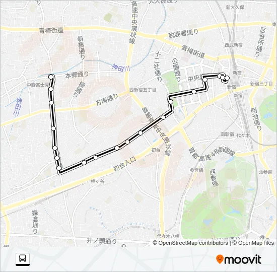 宿４１ Bus Line Map