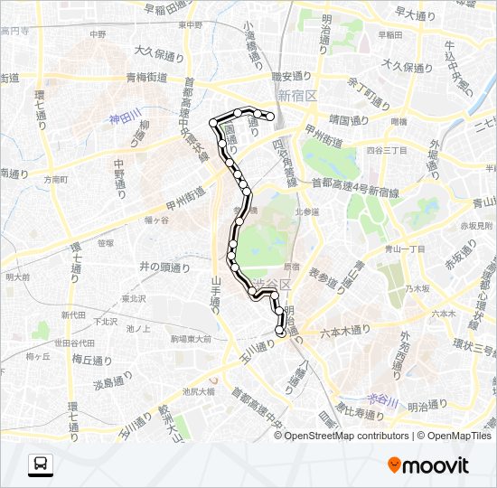 宿５１ Bus Line Map