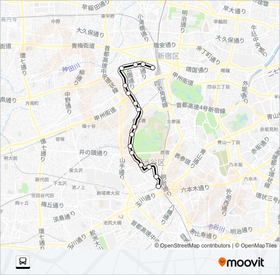 宿５１ Bus Line Map